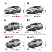 Housse de voiture universelle en PEVA argentée, anti-UV, anti-neige, 4 tailles de 4 à 5,40 m