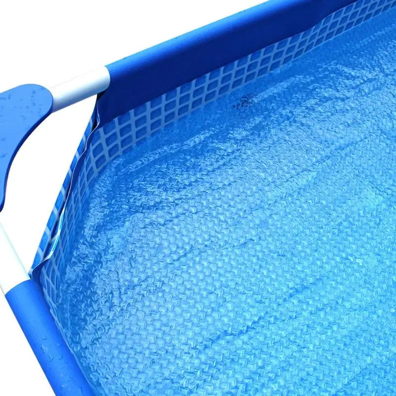 Bâche à bulles piscine ronde ou rectangulaire en PE, 8 tailles de 180 à 450 cm