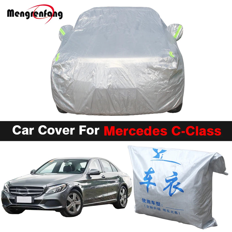 Housse de voiture pour Mercedes-Benz Classe C berline, break et coupé 1994-2022, polypropylène 170T