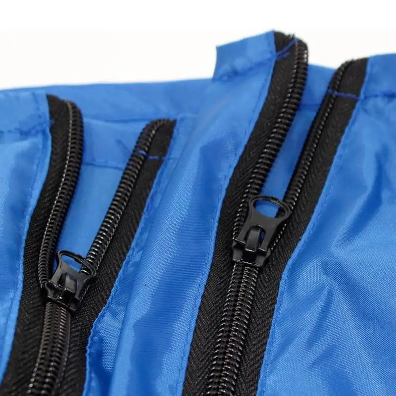 Housse de table de ping-pong repliée bleue, Oxford imperméable, 160 x 160 x 85 cm