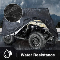 Housse de quad ATV en polyester 190T imperméable et coupe-vent, 4 tailles de M à XXL