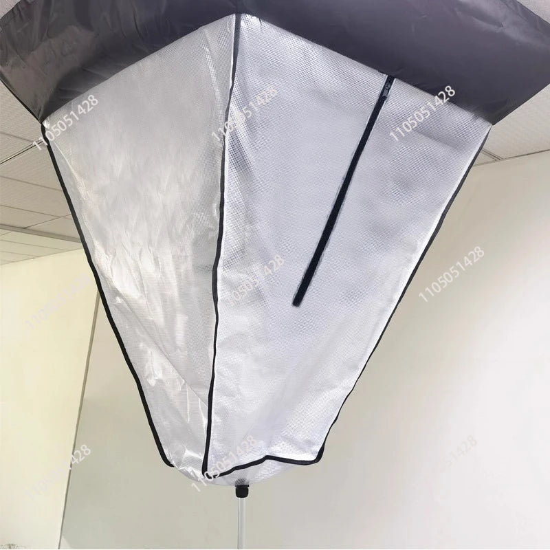 Housse de nettoyage pour climatiseur de plafond en maille, fermeture éclair, tuyau 3 m
