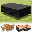 Housse mobilier de jardin imperméable avec sac, 2 coloris, 36 tailles de 70 à 350 cm