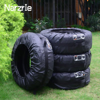 Housses de pneus de voiture, lot de 4, sangles noires ou rouges, 13 à 20 pouces