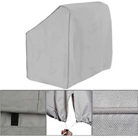 Housse de console de bateau grise en polyester 600D, imperméable, fermeture éclair, 4 tailles