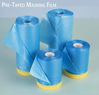 Film de masquage pré-adhésif bleu pour peinture, rouleau 25 m, largeur 0,55 à 1,5 m