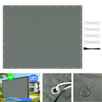 Bâche pour pergola imperméable avec œillets et cordes, 2 x 2 à 4 x 5 m