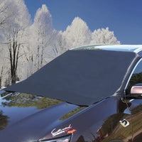 Protection de pare-brise magnétique antigel et anti-neige en toile enduite argent