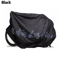 Housse de vélo et moto imperméable en PEVA imprimé vélos, gris ou noir, 200 x 105 cm