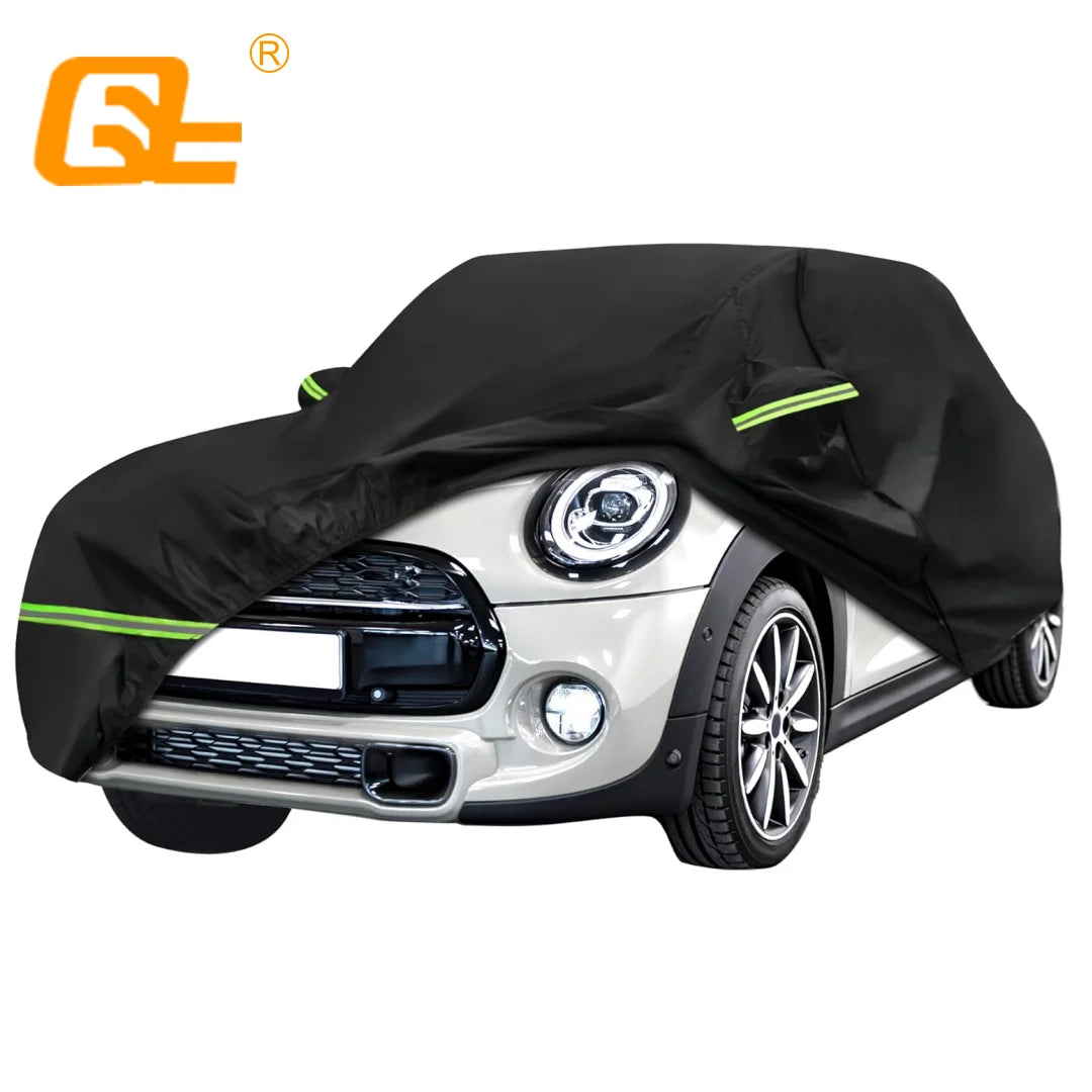 Housse voiture pour Mini Cooper 2 portes 2002-2024, noire, Oxford 210D, imperméable, anti-UV