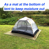 Bâche de sol et auvent de camping Oxford 210D imperméable 2,2 x 2,2 m