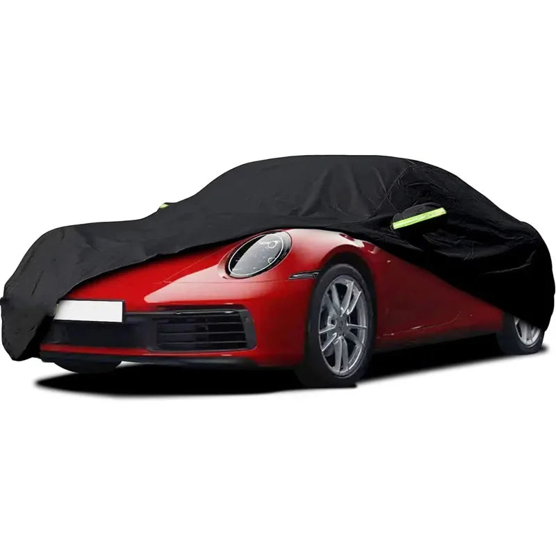 Housse voiture complète pour Porsche 911 1998-2023, noire, imperméable, toutes saisons, anti-neige et anti-UV