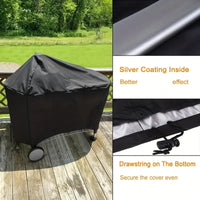 Housse barbecue pour Weber Performer Deluxe 22 pouces, polyester imperméable, 123 x 65 x 101 cm
