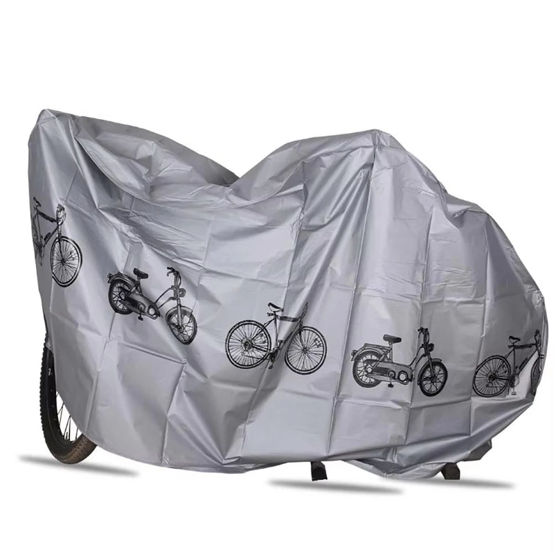 Housse vélo et moto imperméable en polyester, gris ou noir, 200 x 100 cm