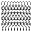 Lot de 5 sandows à boule en latex et polyester, 10 à 30 cm, pour tente et auvent