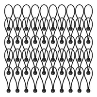 Lot de 5 sandows à boule en latex et polyester, 10 à 30 cm, pour tente et auvent