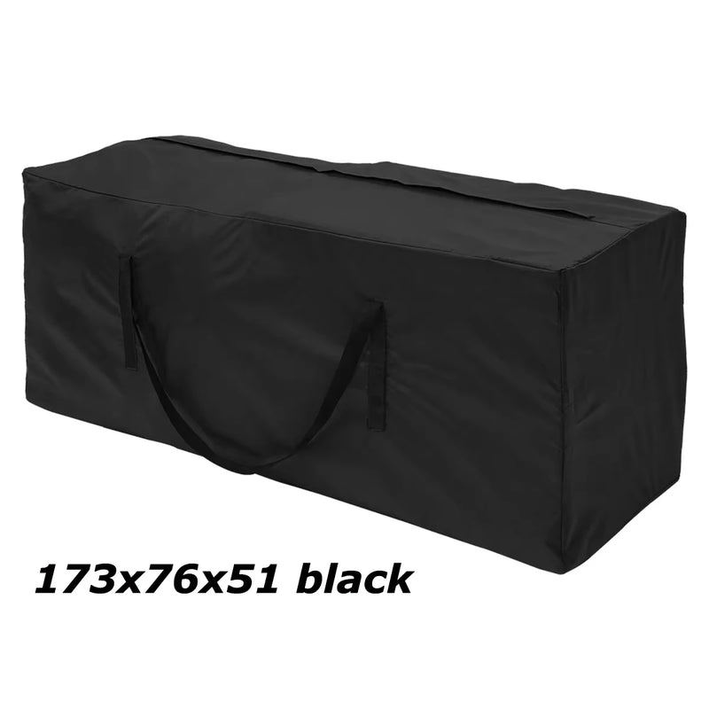Grand sac de rangement pour coussins de jardin, couettes et sapin de Noël, Oxford imperméable