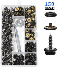 Kit boutons-pression inox pour toile de bateau, bâche et tente, 30 à 270 pièces avec outils