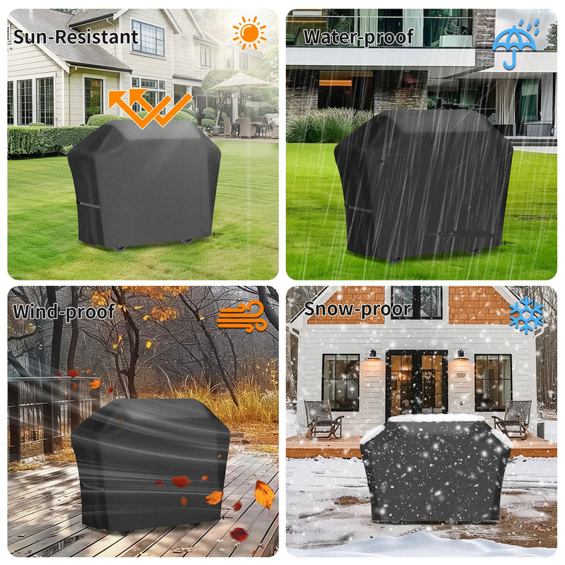 Housse barbecue extérieur imperméable anti-UV pour grill à gaz ou charbon, 6 modèles