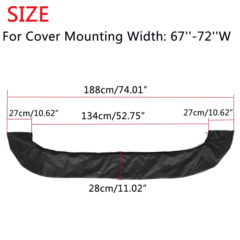 Housse de rangement pour bimini 4 arceaux en polyester 600D, hydrofuge, anti-UV, noire ou bleue