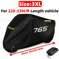 Housse moto pour Triumph Street Triple 765 et Daytona 675, Oxford 190T imperméable, 6 tailles