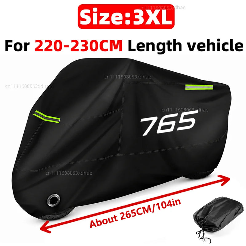 Housse moto pour Triumph Street Triple 765 et Daytona 675, Oxford 190T imperméable, 6 tailles