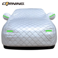 Bâche anti-grêle voiture complète 3 couches Oxford et coton, argent ou noir, berline et SUV