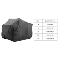 Housse de quad ATV en polyester 190T imperméable et coupe-vent, 4 tailles de M à XXL