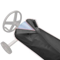 Housse enrouleur bâche piscine polyester enduit d'argent, 3 coloris, 490 à 730 cm