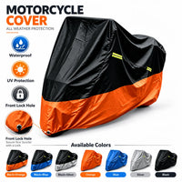 Housse de moto imperméable anti-UV en taffetas de polyester 190T, 7 coloris, tailles M à 4XL