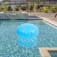 Coussin d'hivernage rond gonflable pour piscine hors sol, PVC bleu ciel, 120 x 120 cm