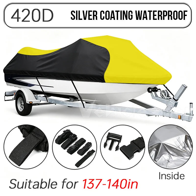 Housse jet ski pour Sea-Doo GTI et Yamaha WaveRunner EXR, Oxford 210D ou 420D, L et XL