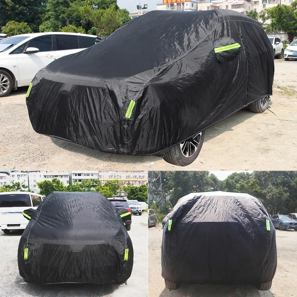Housse voiture pour Audi A4, A5, Q7 et A7, polyester 190T anti-UV avec fermeture de portière