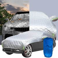 Demi-housse voiture anti-grêle épaisse 3 couches, Oxford, coton et polyester, 4 tailles de 5,2 à 5,8 m
