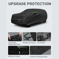 Housse voiture pour Mazda CX-5 2013-2024, coupe-vent, imperméable, polyester taffetas, 480 x 180 cm