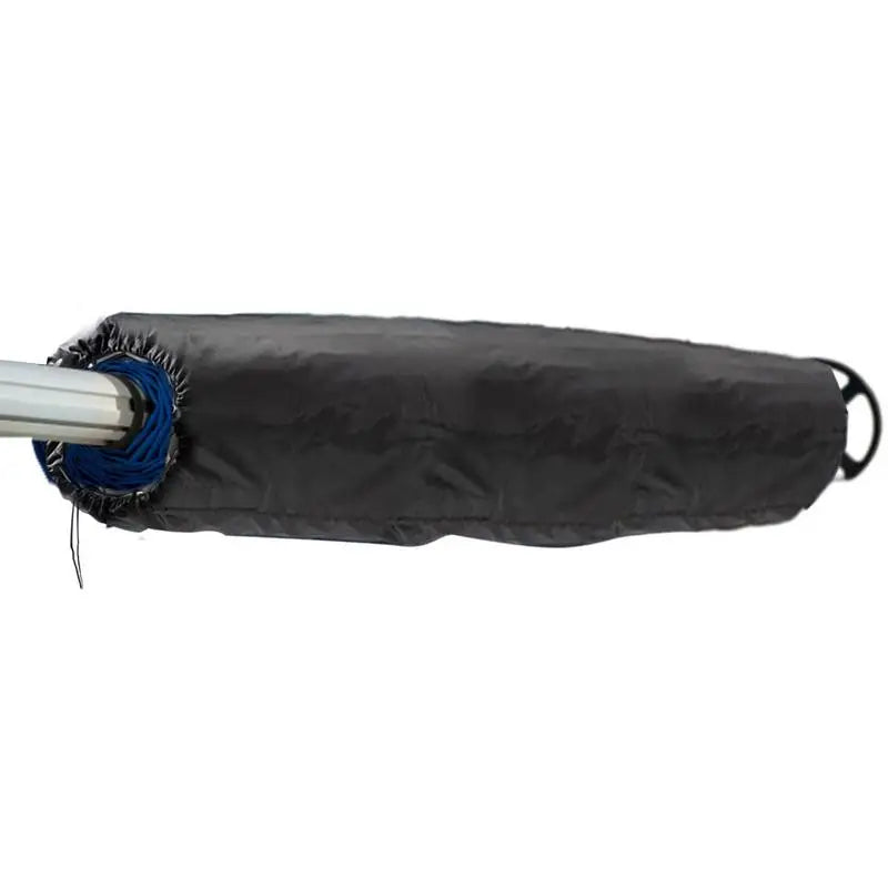 Housse enrouleur bâche solaire piscine noire, cordon de serrage, 16 à 20 pieds, 495 à 610 cm