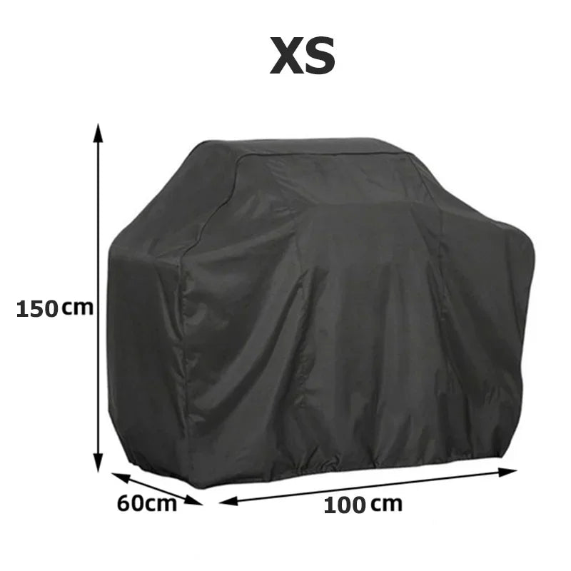 Housse barbecue noire Oxford 190T et 210D étanche anti-UV, 7 dimensions