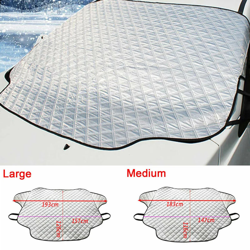 Protection pare-brise magnétique anti-gel et anti-neige, 193 x 126 ou 183 x 116 cm