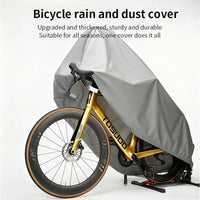 Housse vélo imperméable en PEVA, protection pluie, soleil et neige, noire ou grise