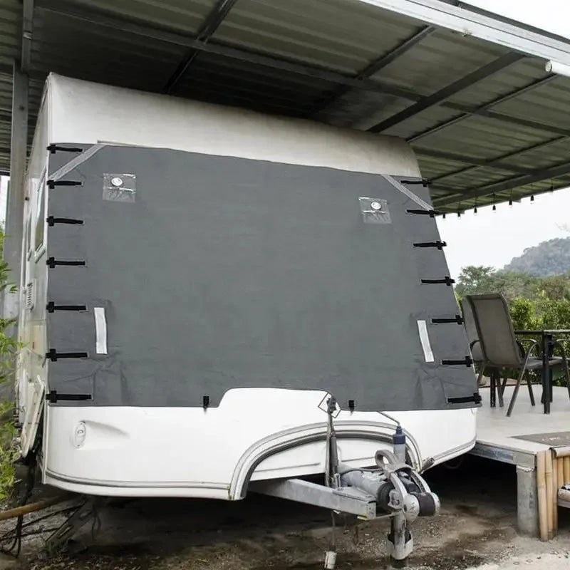 Housse avant de remorquage pour caravane, Oxford 210D imperméable et anti-UV, 220 x 175 cm