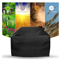 Housse barbecue grande taille noire imperméable anti-UV, 8 dimensions