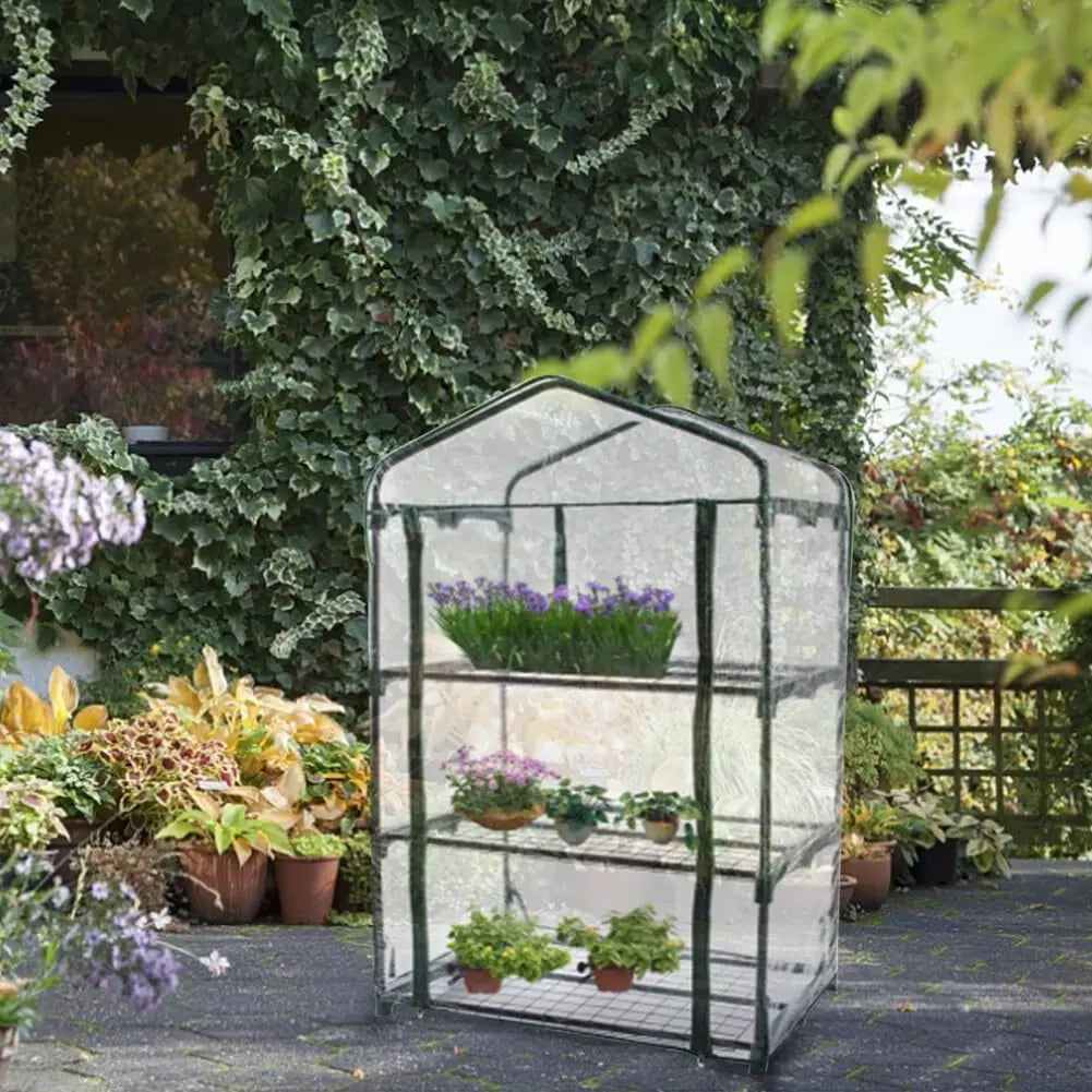 Bâche de rechange pour mini serre de jardin en PVC transparent, 2 à 5 niveaux