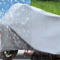 Housse moto imperméable en PEVA gris argenté, 120 x 210 cm, pour moto, scooter et vélo
