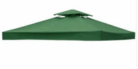 Bâche de toit pour tonnelle 3 x 3 m polyester 300D imperméable anti-UV, 7 coloris