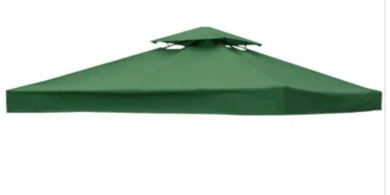Bâche de toit pour tonnelle 3 x 3 m polyester 300D imperméable anti-UV, 7 coloris
