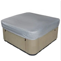 Housse spa carré imperméable anti-UV à cordon de serrage, 4 coloris, de 207 à 231 cm