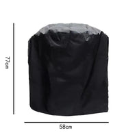 Housse barbecue gaz noire imperméable anti-UV, Oxford polyester, 7 tailles