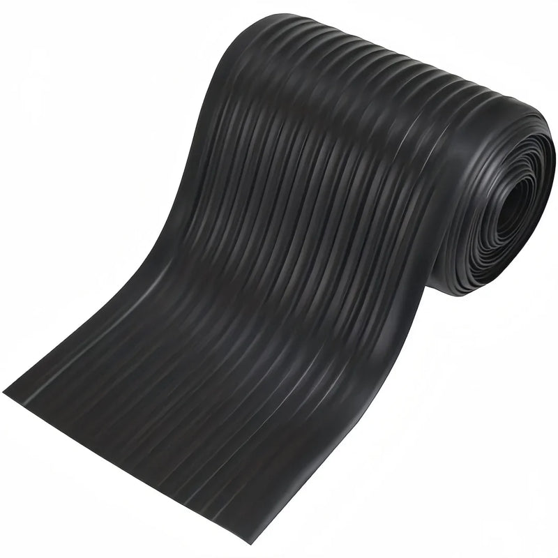 Rouleau de protection de coque en caoutchouc nervuré 3 m x 20 cm, pour bateau pneumatique