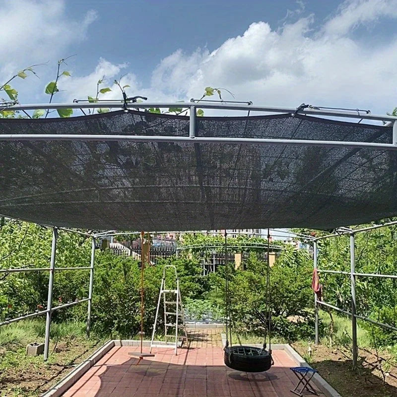 Voile d'ombrage PEHD noir avec œillets, 70 à 90 % d'ombre pour jardin