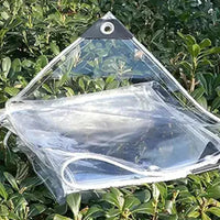 Bâche transparente PVC 450 g/m² à œillets, 2 x 2 m ou 2 x 3 m